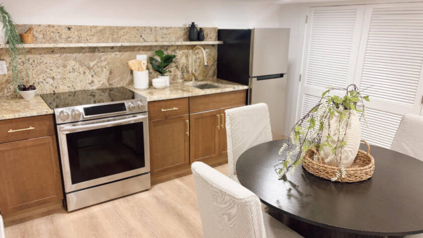 equipped kitchenette