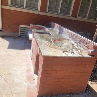custom barbecue area